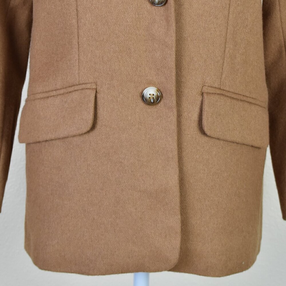 Talbots Camel Brown Brushed Italian Wool Blazer - 4p - Picture 3 of 13